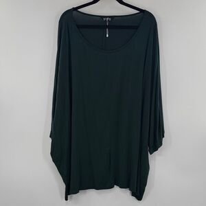 3For$20 Bloomchic Simply Couture Forest Green Tunic size: 30